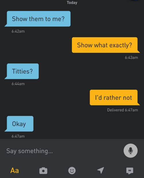 cispeopletexting:I’m FtM and talking to cis guys on Grindr is...