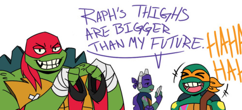 cytellaxartblog:For all the ppl asking about Raph in thigh...