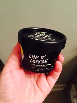 Lush coffee face mask