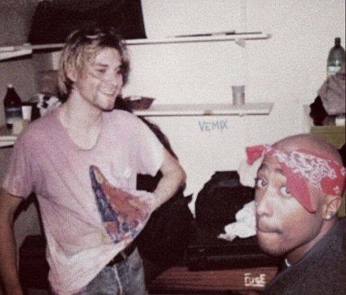 kurt cobain tupac shakur 2pac nirvana photography 90s music love aesthetic alternative indie hipster grunge vintage pale pastel retro