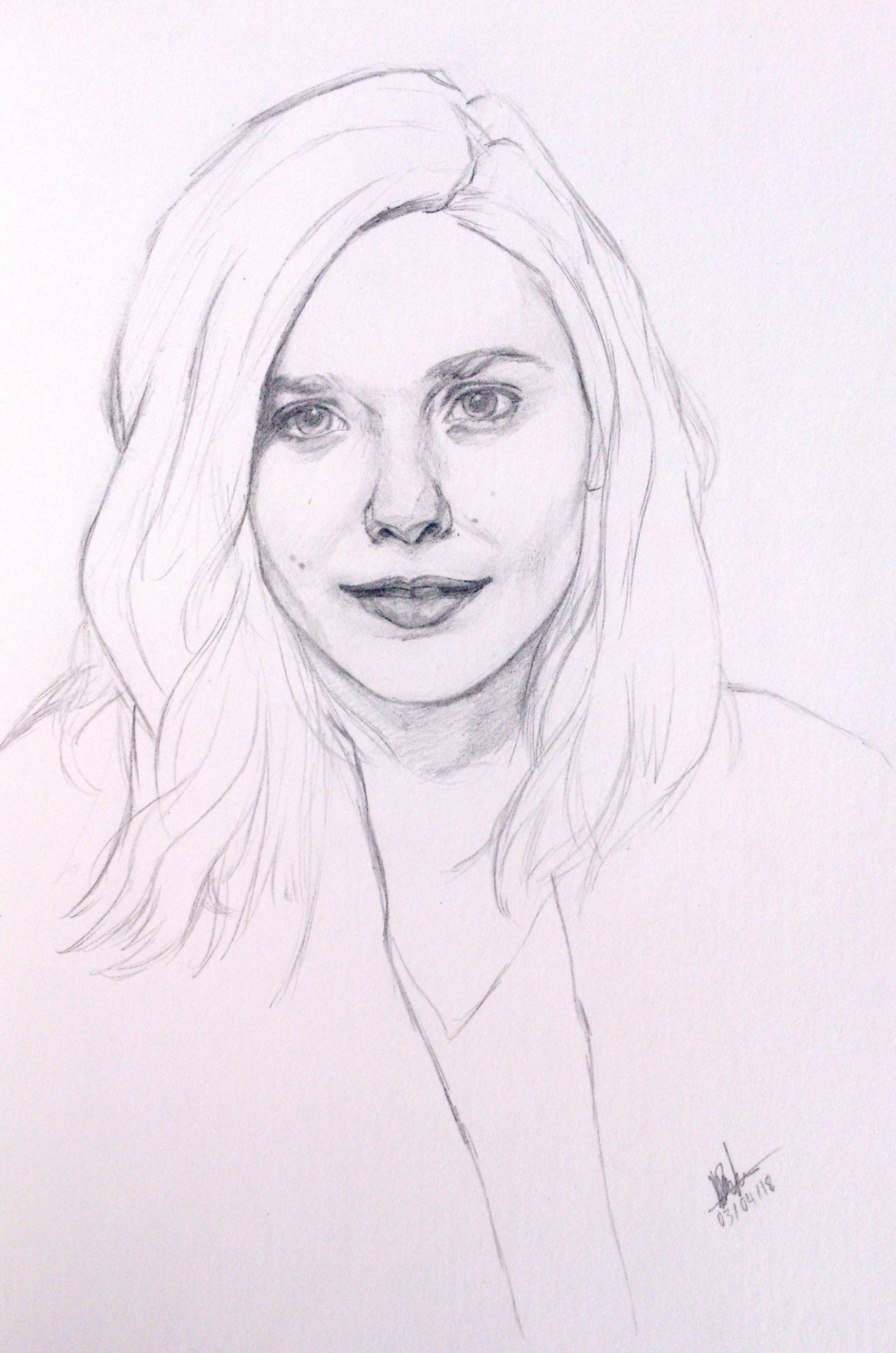 Elizabeth Olsen Sketch ♥ The Clumsy And Shy 