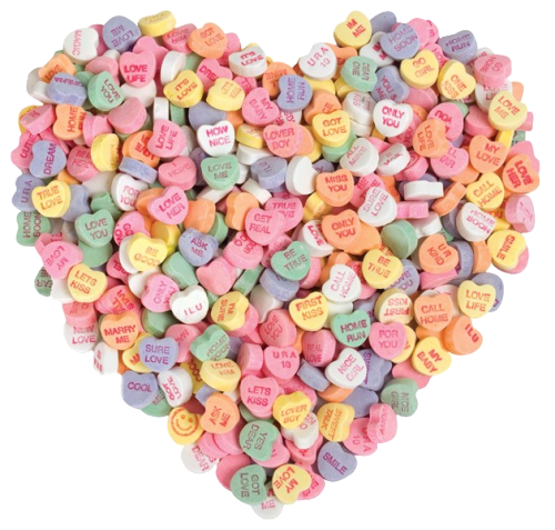 Candy Hearts Png Png Image Collection