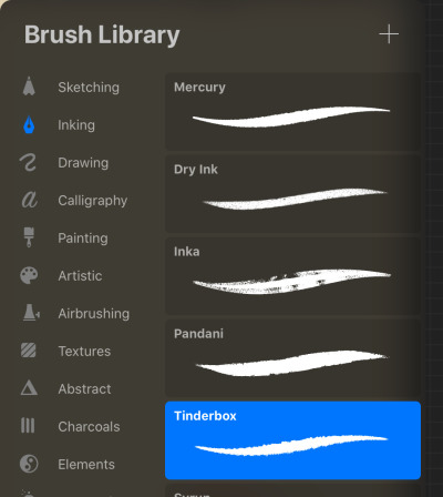 tinderbox brush procreate
