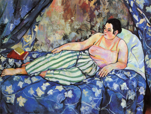 spoutziki-art:Suzanne Valadon, The Blue Room, 1923