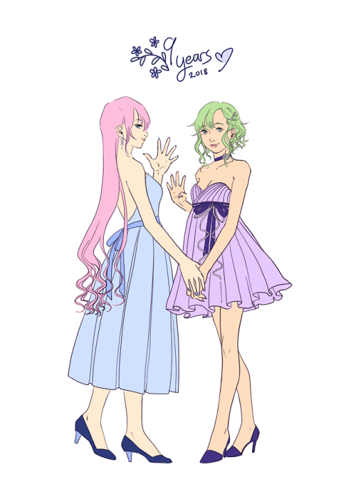 gardneria:9th anniversary girls together for Gumi birthday!