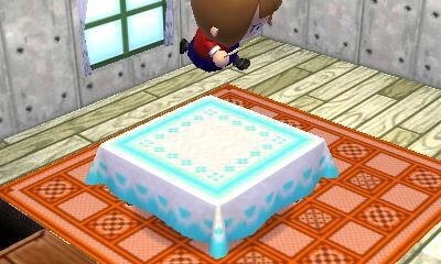 Animal Crossing QR Code blog, Lace table cloth