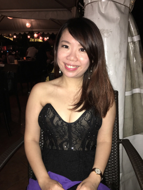 whorehunter:Lisa the Singaporean married whore wife at work....