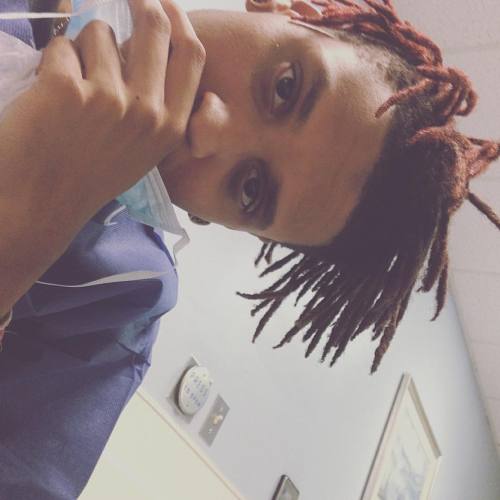 Minutes Away…. #hospital #dad #daddy #dreads #dreadhead...