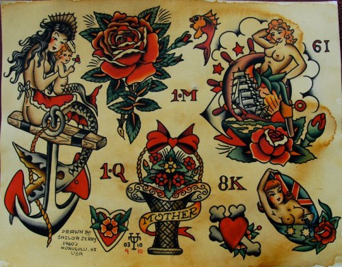 Sailor Jerry Flower Tattoos Tattoos Gallery