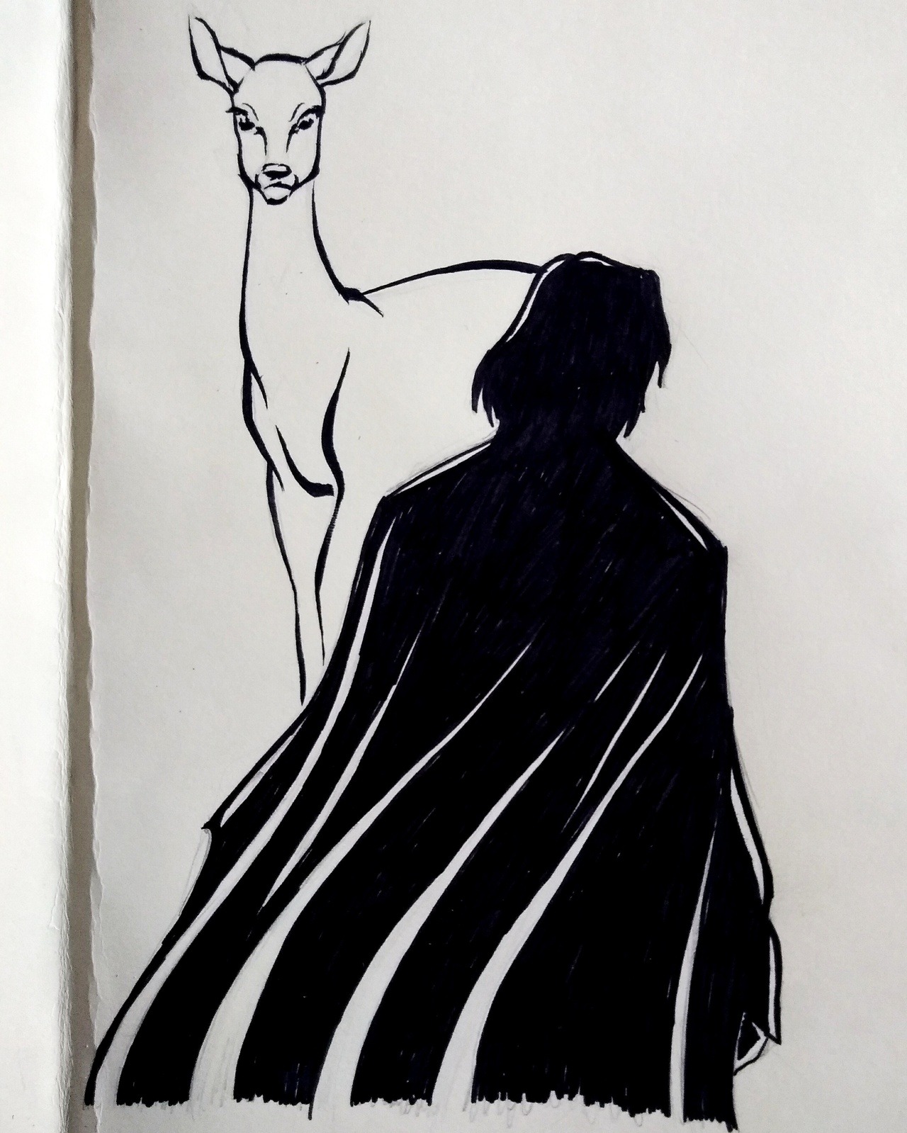 Snape The Hero Giulscomix Always Fast Brush Sketch