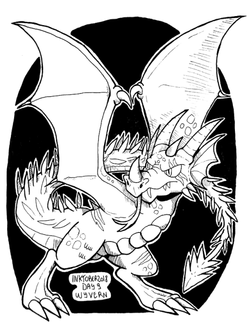 juliekarbon:Day 9 WyvernA wyvern is a legendary creature...