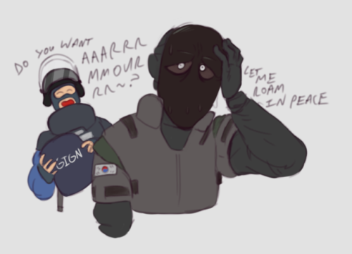 maddlong:r6 doodle comic. i learned rook is only 28, he’s a...