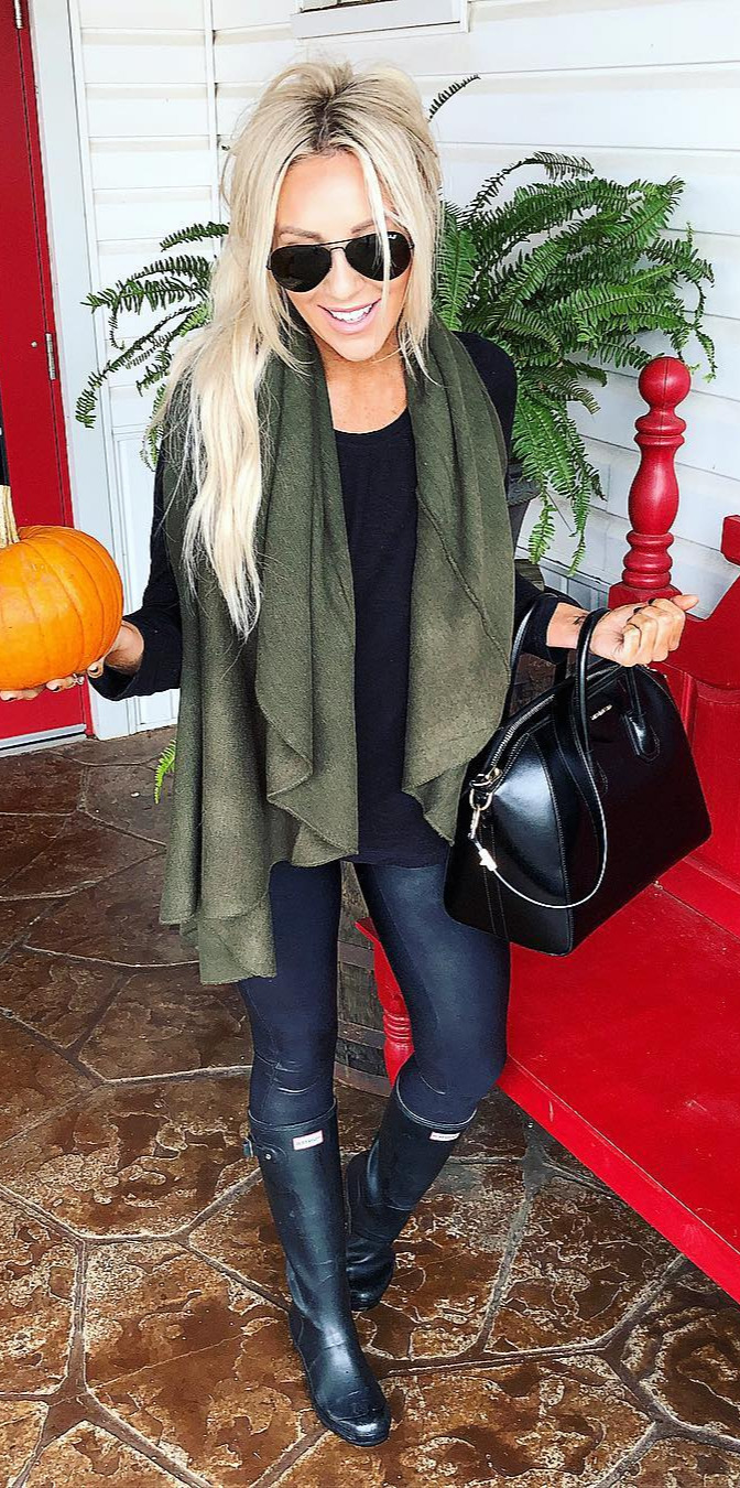 50+ Cozy Outfit Ideas You Need - #Photooftheday, #Clothing, #Shopping, #Fashionista, #Street Oh heyyyy there pumpkin had so much fun today at the pumpkin patch!!! My vest is such a great staple item for your closet babes and comes in 4 different color options!!! I also linked my long sleeve black tunic, leggings, and my go to Fall boot! Shop it all by following me on the  App OR click on the link in my bio and then click on the pic you want to shop:  