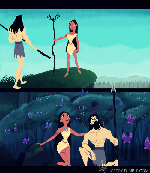 icecry:Samurai jack Pocahontas Crossover.  (Had to combine two...