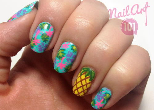 summer nails on Tumblr