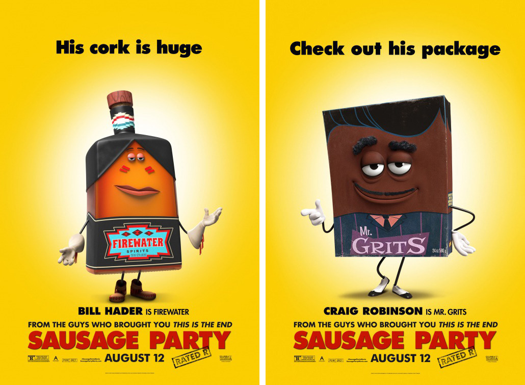 The Ratscape Archives — Character Posters For Film Sausage Party 2016 4400