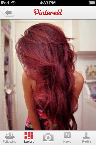 Dark Red Hair Tumblr