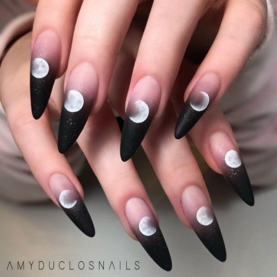 full moon nails | Tumblr