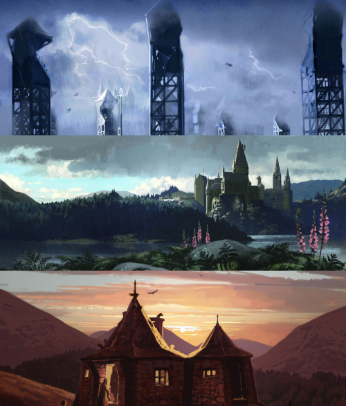 potterswheeezy:Harry Potter Film Concept Art by Adam...