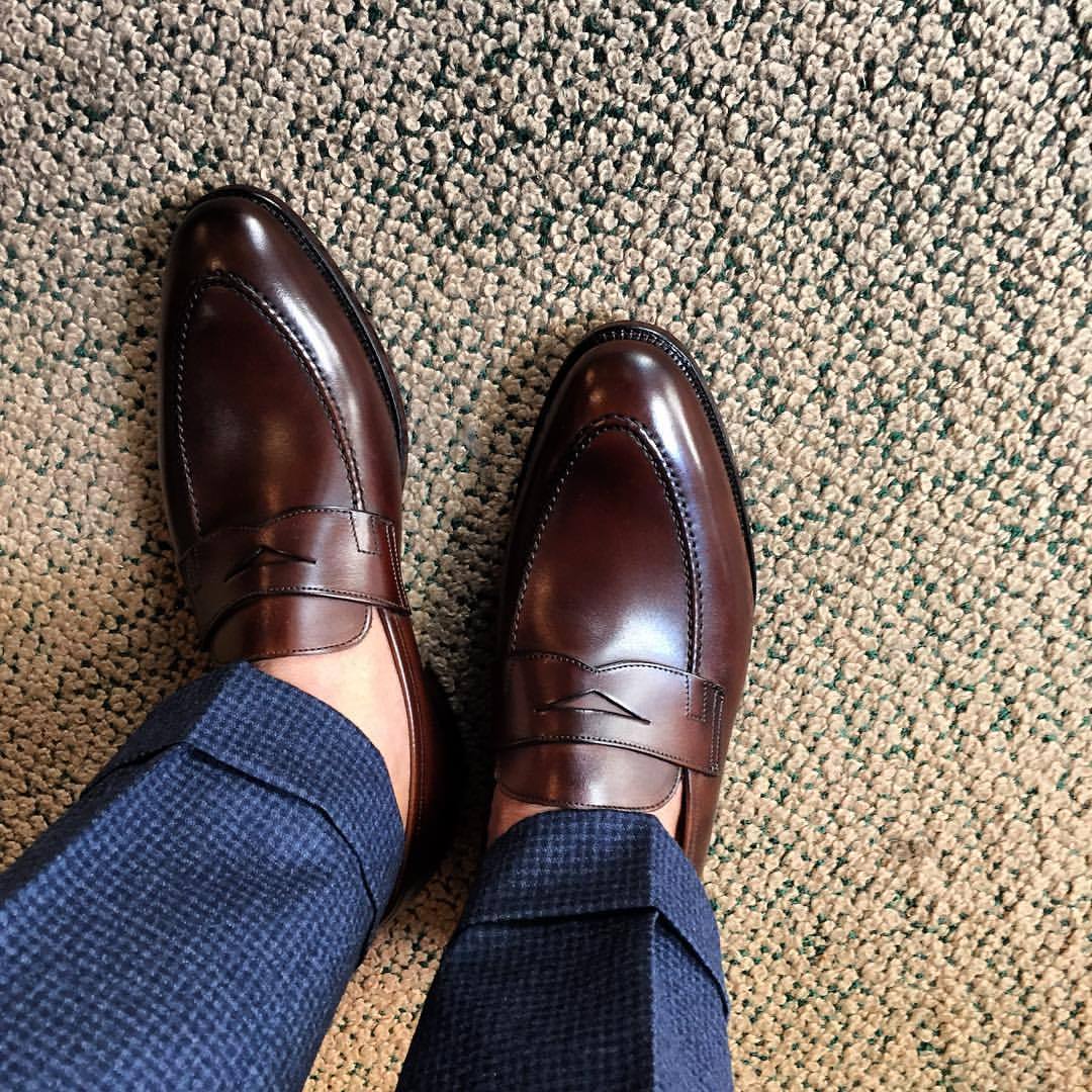 ToBox — Testing out the new collection of Crockett & Jones...