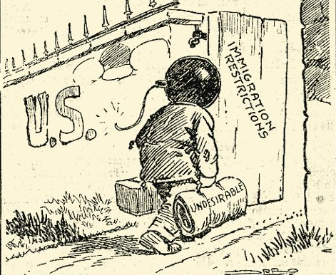 Allenby's Eyes — Anti-immigration cartoon from the early 20th&hellip;