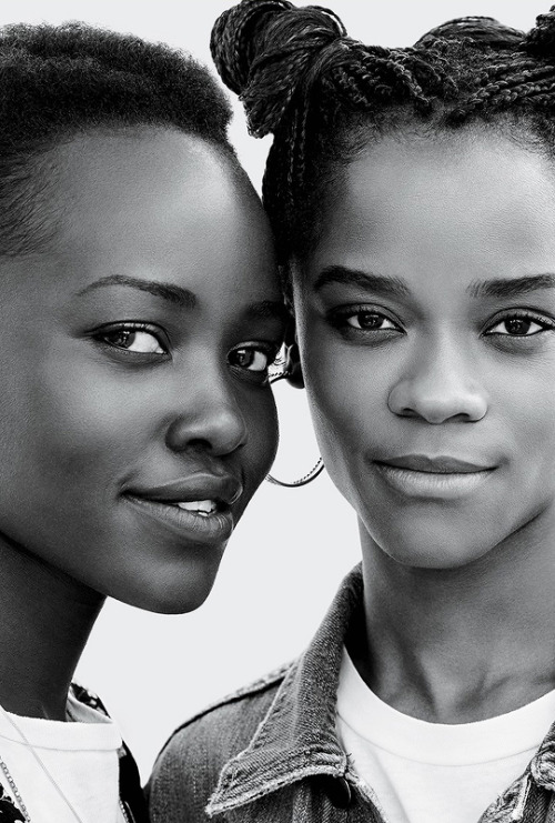 cantinasband: Lupita Nyong'o and Letitia Wright...