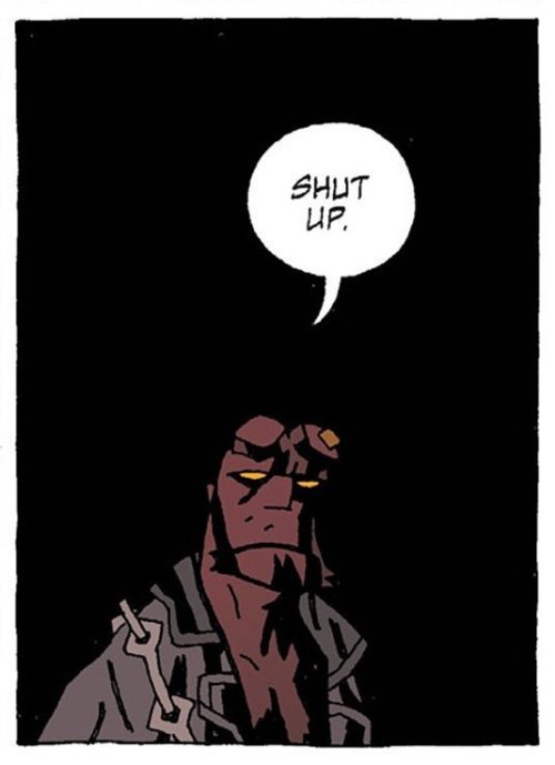 cantstopthinkingcomics:Hellboy by Mike Mignola