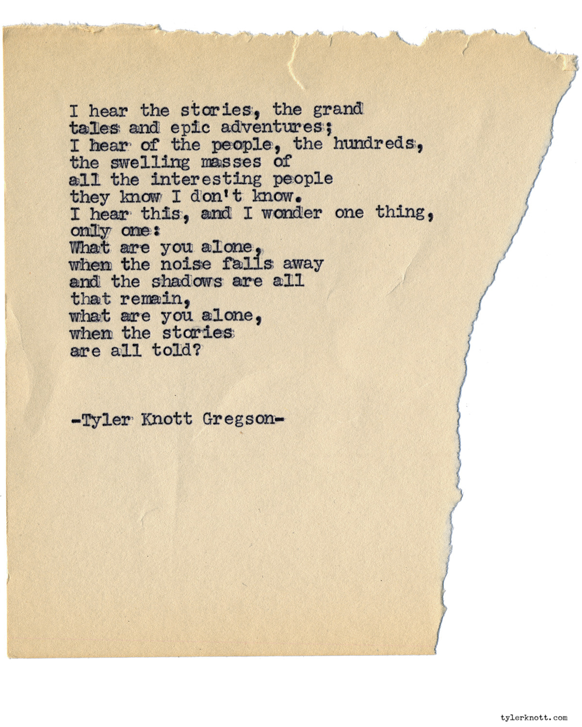 Tyler Knott Gregson — Typewriter Series #1104 by Tyler Knott Gregson...