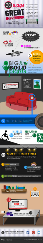 20 Ways to Create an Impressive Office Reception Area (Infographic)