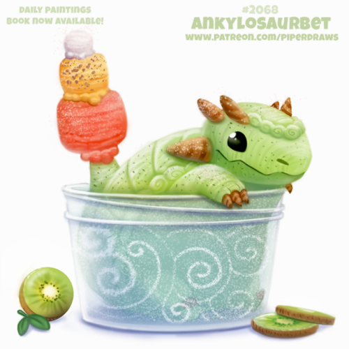 cryptid-creations:Daily Paint #2069. AnkylosaurbetDaily Book...