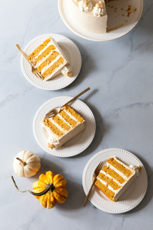 sweetoothgirl:Pumpkin Pie Layer Cake