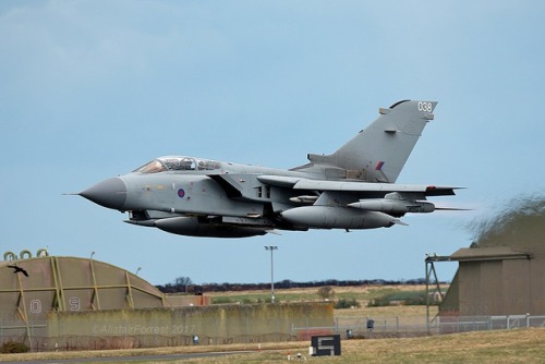 Farewell XV Squadron Tornados flypast RAF Lossiemouth 31/3/17