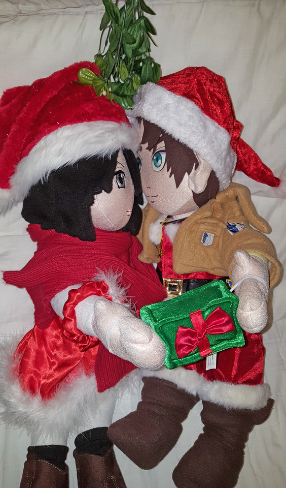 Eren & Mikasa Plush — Eren and Mikasa plush have been together for 3...