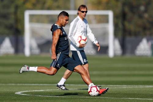 salehmadridista:Real Madrid players completed the last training...