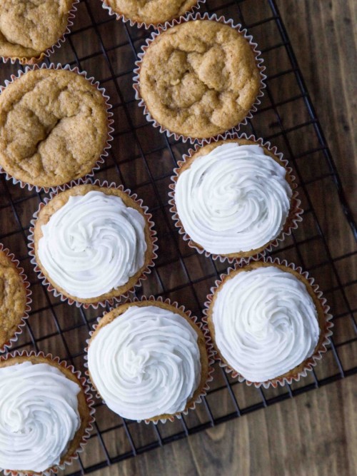 sweetoothgirl:Sweet Potato Cupcakes with Salted Coconut Oil...