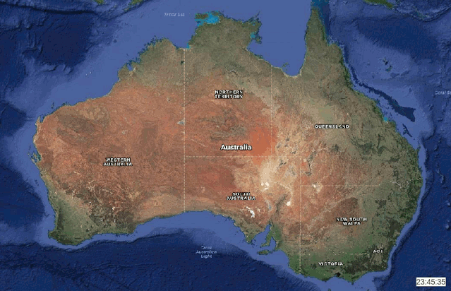 Animated routes in mainland Australia.[[MORE]] by... - Maps on the Web