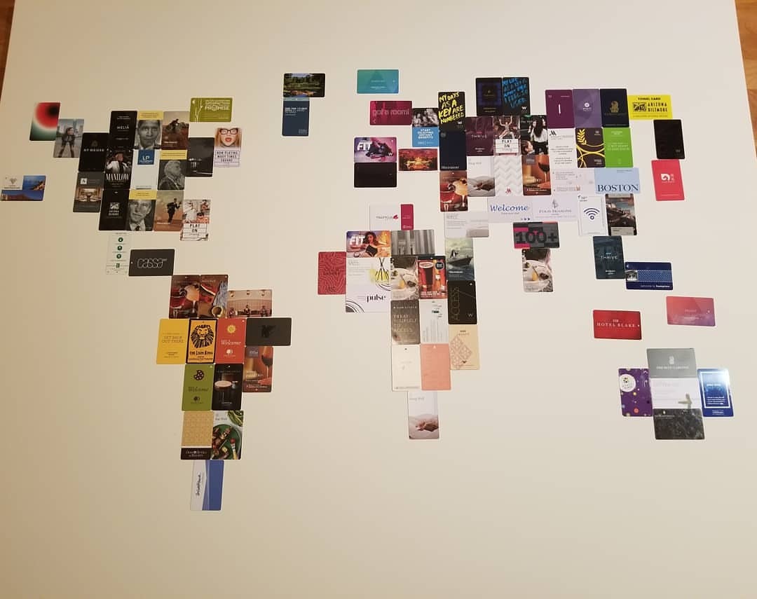 hotel key card collection
