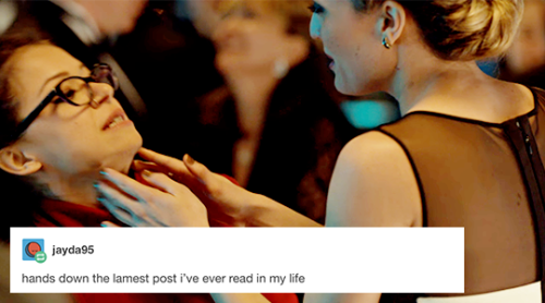 sharkodactyl:orphan black text posts: part 52 of ??? 