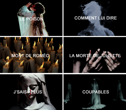 benvulio:ROMEO ET JULIETTE SONG AESTHETICS; {ACTE I} {ACTE II}...