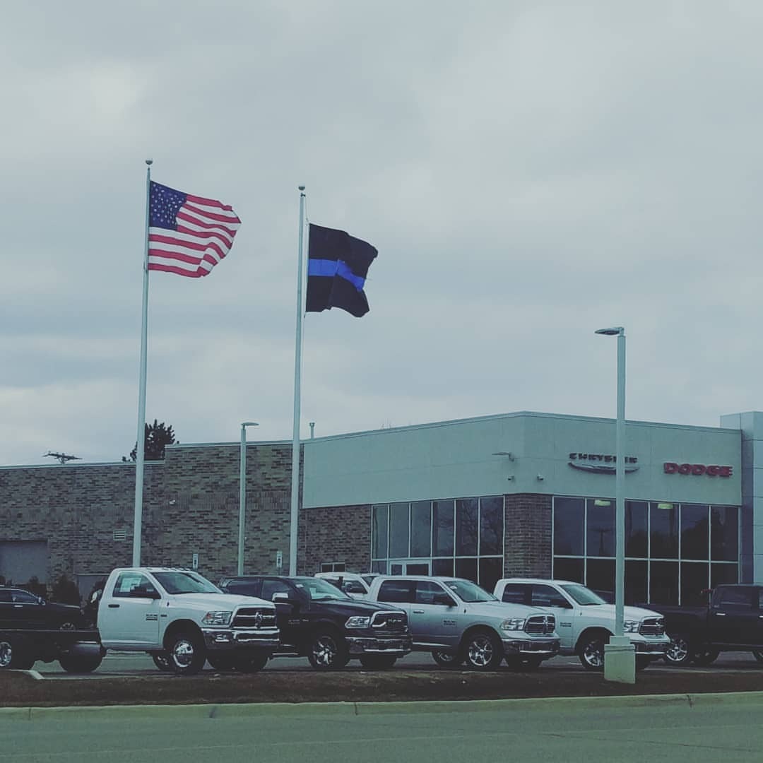 — This is our local dodge dealership, in a time...