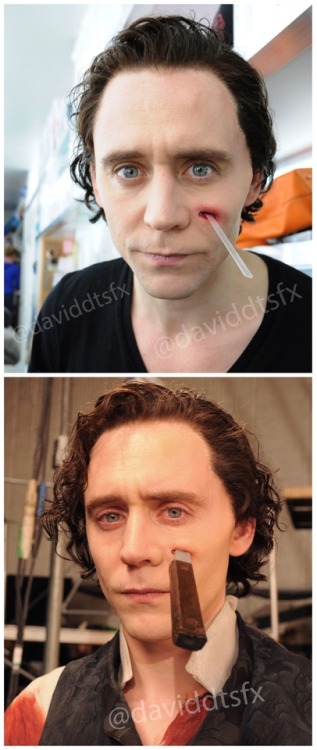 lolawashere:Tom Hiddleston and his awesome SFX transformation...