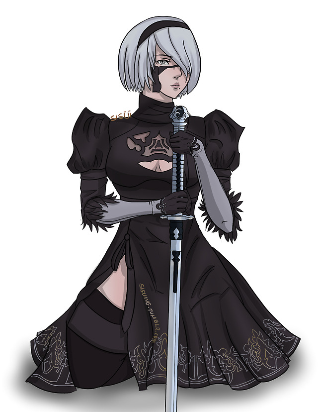 Sisui'ing — YorHa 2B! It’s been a year since I bought my pen