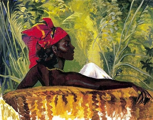 fyblackwomenart:The Head Tie by Boscoe Holder