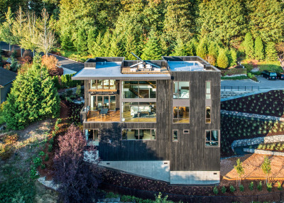 goodwoodwould:<br /><br />Good wood - a wooden wonderland built on a hillside on the outskirts of Portland plays host to a family of musicians who wanted separate spaces to play their different instruments. ence why it’s called the ‘Music Box’, by Scott Edwards Architects.<br />