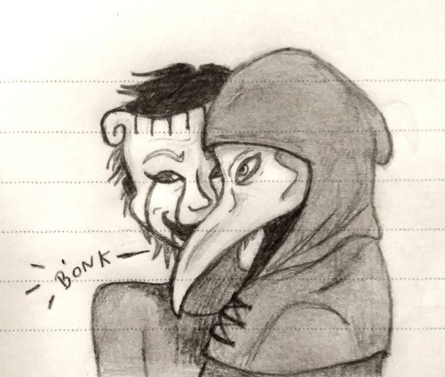 Scp 035 X Scp 049 On Tumblr Of Scp 049 And Scp 035 Kiss. 