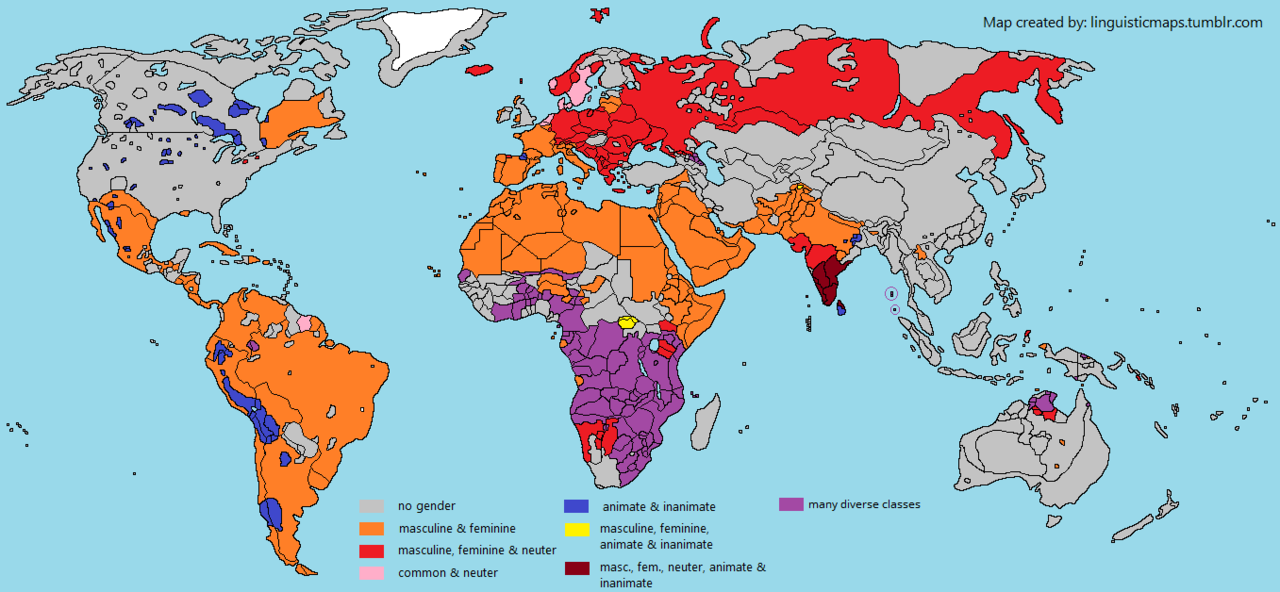 Linguistic Maps — 511 Gender Categories Note 1 The Languages 7998