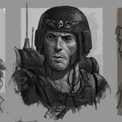 a-40k-author:Imperial Guard Portraits byHarryOsborn-Art.