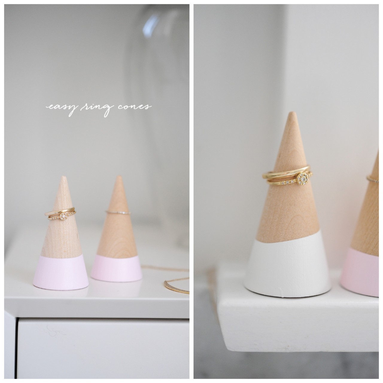 DIY Wooden Block Ring Cone Tutorial From Cupcakes And Cashmere I Really Like These Cheap DIY Wooden Block Ring Cone Tutorial From Cupcakes And Cashmere I Really Like These Cheap