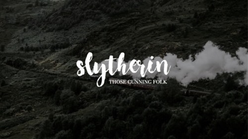 flintswood:harry potter meme: [1/1] house — slytherin“Or...