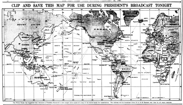 On progress of the war World map appeared on the... - Maps on the Web